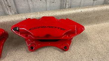 Load image into Gallery viewer, 15 19 Chevrolet Corvette C7 Z06 Rear Brake Calipers Brembo Red Brakes 11K OEM