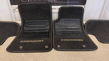 Load image into Gallery viewer, 201 Chevrolet Camaro SS Factory Black Floor Mats Carpet Front Rear GM Set