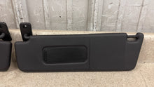 Load image into Gallery viewer, 10 15 Camaro SS Driver Passenger Side Sun Visors Left Right Visor Black Pair 35K