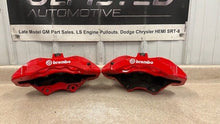Load image into Gallery viewer, 15 20 Dodge Challenger SRT Brembo 6 Piston Front Left Right Brake Calipers Red