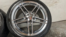 Load image into Gallery viewer, 06 13 C6 Corvette Z06 Speedline 19x12 Rear Wheels Tires 19'' Chrome 9594356 GM