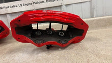 Load image into Gallery viewer, 15 20 Dodge Challenger SRT Brembo 6 Piston Front Left Right Brake Calipers Red