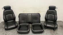 Load image into Gallery viewer, 98 02 Pontiac Firebird Trans AM Front Rear Set Power Seats Leather Black OEM 53K