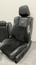 Load image into Gallery viewer, 11 14 Dodge Charger SRT Seats Front Rear Black Leather Suede Power Heated OEM