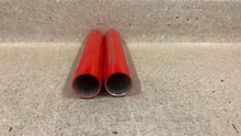 Load image into Gallery viewer, 14 19 Corvette C7 Rear Trunk Billet Shock Covers Red Pair Z06 Coupe Logo