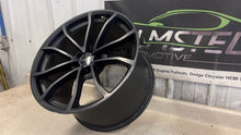 Load image into Gallery viewer, 12 19 Corvette C6 Z06 Speedline Rear 20'' Black Wheel GM 9598728 20X12 Rim OEM