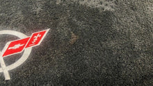 Load image into Gallery viewer, 97 04 Corvette C5 Lloyd Mats Rear Trunk Mat Convertible Black Logo GM Carpet