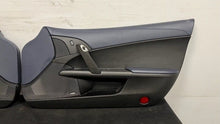 Load image into Gallery viewer, 2013 Corvette C6 60h Anniversary Twilight Blue Interior Door Trim Panels Pair