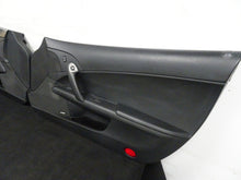 Load image into Gallery viewer, 05 13 Corvette C6 Driver Passenger Interior Door Trim Panels Black Pair OEM 56K