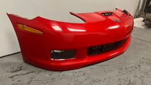 Load image into Gallery viewer, 05 13 Chevrolet C6 Z06 Factory Wide Body Front Bumper Assembly Cover OEM GM Red