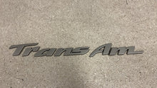 Load image into Gallery viewer, 93 02 Pontiac Firebird Trans AM Factory Passenger Door Emblem Letters Pewter GM