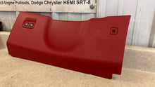Load image into Gallery viewer, 05 13 C6 Corvette Factory Red Glove Box Dash Driver Knee Bolster Trim Side Panel