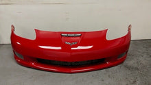 Load image into Gallery viewer, 05 13 Chevrolet C6 Z06 Factory Wide Body Front Bumper Assembly Cover OEM GM Red