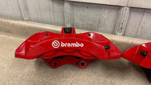 Load image into Gallery viewer, 15 20 Dodge Challenger SRT Brembo 6 Piston Front Left Right Brake Calipers Red