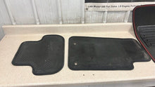 Load image into Gallery viewer, 11 14 Chevrolet Camaro SS Front Rear Left Right Floor Mats GM Black Red Cloth