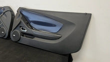 Load image into Gallery viewer, 10 15 Chevrolet Camaro SS Interior Right Left Door Panel Pair OEM Blue Panels