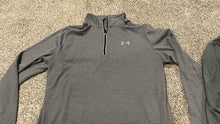 Load image into Gallery viewer, 2 Men's Under Armour Tech 2.0 Long Sleeve 1/2 Zip Heather Gray Size Medium