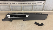 Load image into Gallery viewer, 10 15 Camaro SS Black Leather Dash Trim Vents 2 Pieces GM 22880758 Orange Stitch