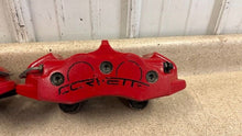Load image into Gallery viewer, 06 13 Chevrolet Corvette C6 Z06 Rear Brake Calipers 4 Piston Set Red Brakes