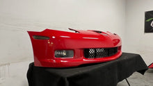 Load image into Gallery viewer, 05 13 Chevrolet C6 Z06 Factory Wide Body Front Bumper Assembly Cover OEM GM Red