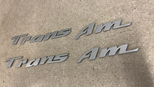 Load image into Gallery viewer, 93 02 Firebird Trans AM Factory Left Right Door Emblem Letters Silver GM RH LH