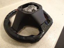 Load image into Gallery viewer, 06 13 Chevrolet Corvette C6 Carbon Fiber Racing Steering Wheel Black Leather NEW