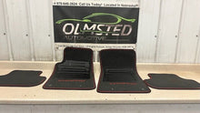 Load image into Gallery viewer, 11 14 Chevrolet Camaro SS Front Rear Left Right Floor Mats GM Black Red Cloth