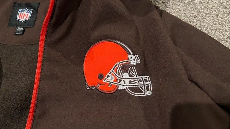 Cleveland Browns Reebok American Football Jacket - Brown - XL