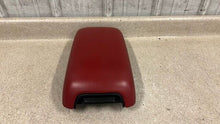 Load image into Gallery viewer, 11 14 Dodge Charger SRT Red Leather Center Console Lid Armrest Factory Mopar