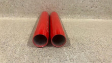 Load image into Gallery viewer, 14 19 Corvette C7 Rear Trunk Billet Shock Covers Red Pair Z06 Coupe Logo
