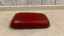 Load image into Gallery viewer, 11 14 Dodge Charger SRT Red Leather Center Console Lid Armrest Factory Mopar