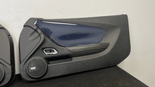 Load image into Gallery viewer, 10 15 Chevrolet Camaro SS Interior Right Left Door Panel Pair OEM Blue Panels