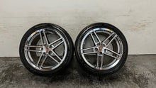 Load image into Gallery viewer, 06 13 C6 Corvette Z06 Speedline 19x12 Rear Wheels Tires 19'' Chrome 9594356 GM