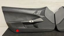 Load image into Gallery viewer, 05 13 Corvette C6 Z06 Driver Passenger Interior Door Trim Panels Black Pair