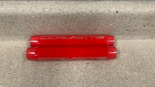 Load image into Gallery viewer, 14 19 Corvette C7 Rear Trunk Billet Shock Covers Red Pair Z06 Coupe Logo