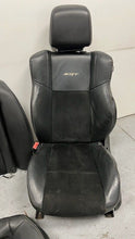 Load image into Gallery viewer, 11 14 Dodge Charger SRT Seats Front Rear Black Leather Suede Power Heated OEM