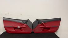 Load image into Gallery viewer, 05 13 Corvette C6 Driver Passenger Interior Door Trim Panels Black Red Pair OEM