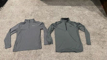 Load image into Gallery viewer, 2 Men's Under Armour Tech 2.0 Long Sleeve 1/2 Zip Heather Gray Size Medium
