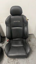 Load image into Gallery viewer, 2004 2005 2006 Pontiac GTO Complete Set Front Rear Black Leather Seats OEM