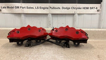 Load image into Gallery viewer, 06 13 Chevrolet Corvette C6 Z06 Rear Brake Calipers 4 Piston Set Red Brakes