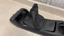 Load image into Gallery viewer, 98 02 Firebird Camaro Factory Center Console Top Shifter Trim Manual Black Boot