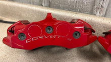 Load image into Gallery viewer, 06 13 Chevrolet Corvette C6 Z06 Rear Brake Calipers 4 Piston Set Red Brakes