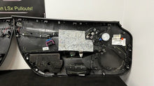 Load image into Gallery viewer, 05 13 Corvette C6 Z06 Driver Passenger Interior Door Trim Panels Black Pair OEM