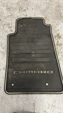 Load image into Gallery viewer, 12 15 Chevrolet Camaro SS Front Rear Left Right Floor Mats GM Black Rubber