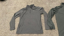 Load image into Gallery viewer, 2 Men's Under Armour Tech 2.0 Long Sleeve 1/2 Zip Heather Gray Size Medium
