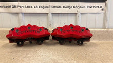 Load image into Gallery viewer, 06 13 Chevrolet Corvette C6 Z06 Rear Brake Calipers 4 Piston Set Red Brakes