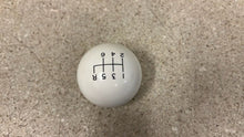 Load image into Gallery viewer, Hurst Classic 6 Speed Shifter Knob White Black Shift Gear 1630040 Manual Large
