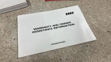 Load image into Gallery viewer, 2005 Pontiac GTO Owners Manual Booklet Warranty 05 Guide Case