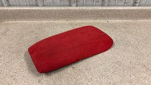 Load image into Gallery viewer, 97 04 Chevrolet C5 Corvette Z06 Center Console Lid Armrest Red Suede GM Custom
