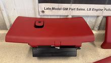Load image into Gallery viewer, 05 13 C6 Corvette Factory Red Glove Box Dash Driver Knee Bolster Trim Side Panel